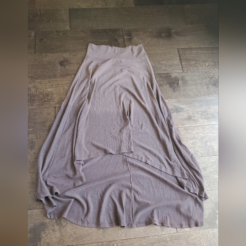 High Low Ombre Brown Skirt Mona B OS